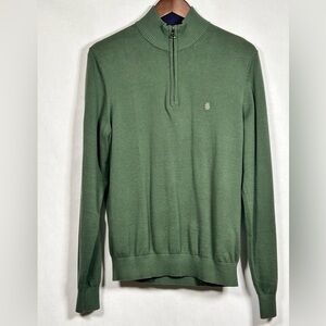 Izod Quarter Zip Green Pullover